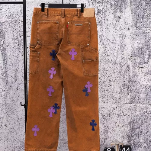 Replica Chrome Hearts Jeans For Men #1384209 $68.00 USD for Wholesale