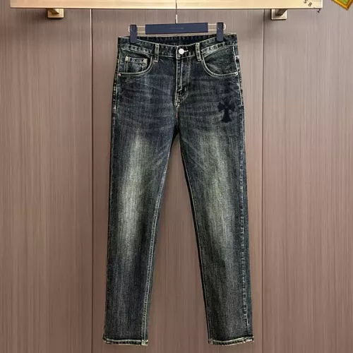 Replica Chrome Hearts Jeans For Men #1385918 $48.00 USD for Wholesale