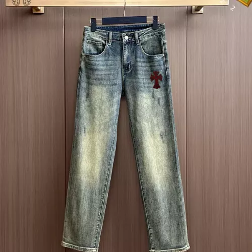 Replica Chrome Hearts Jeans For Men #1385921 $48.00 USD for Wholesale