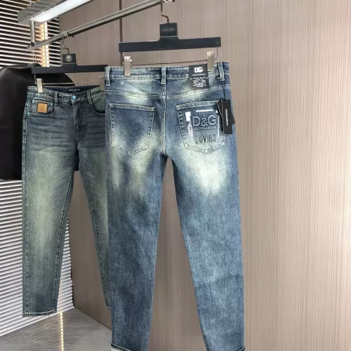 Replica Dolce & Gabbana D&G Jeans For Men #1386842 $80.00 USD for Wholesale