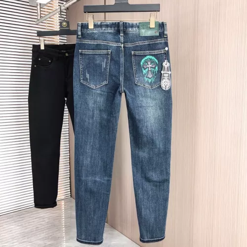 Replica Chrome Hearts Jeans For Men #1386858 $80.00 USD for Wholesale
