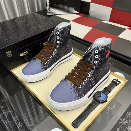 Replica Dsquared High Tops Shoes For Men #1387432 $82.00 USD for Wholesale
