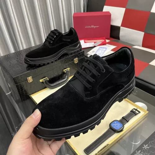 Salvatore Ferragamo Leather Shoes For Men #1387948