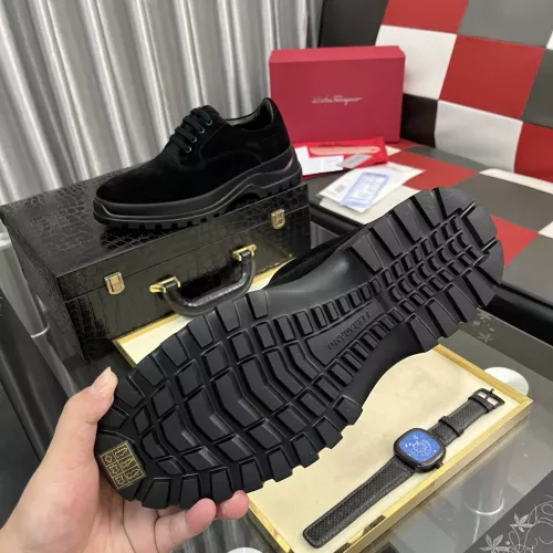 Replica Salvatore Ferragamo Leather Shoes For Men #1387948 $118.00 USD for Wholesale