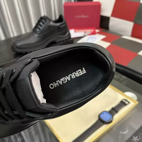 Replica Salvatore Ferragamo Leather Shoes For Men #1387949 $118.00 USD for Wholesale