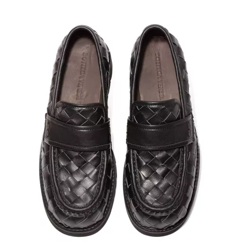 Replica Bottega Veneta BV Leather Shoes For Women #1387965 $135.00 USD for Wholesale