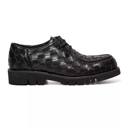 Replica Bottega Veneta BV Leather Shoes For Men #1387968 $145.00 USD for Wholesale