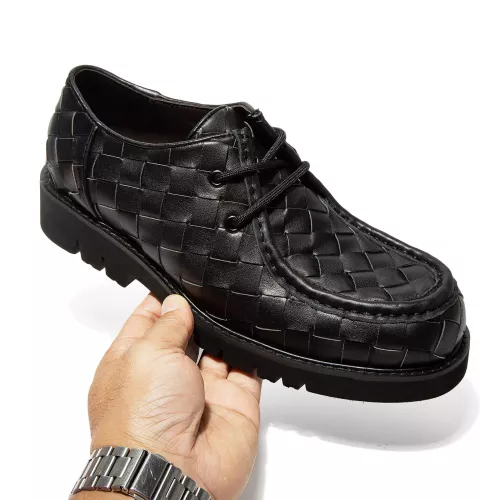 Replica Bottega Veneta BV Leather Shoes For Women #1387969 $145.00 USD for Wholesale