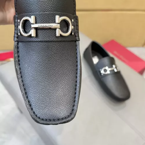Replica Salvatore Ferragamo Leather Shoes For Men #1388077 $96.00 USD for Wholesale