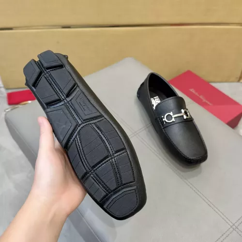 Replica Salvatore Ferragamo Leather Shoes For Men #1388077 $96.00 USD for Wholesale
