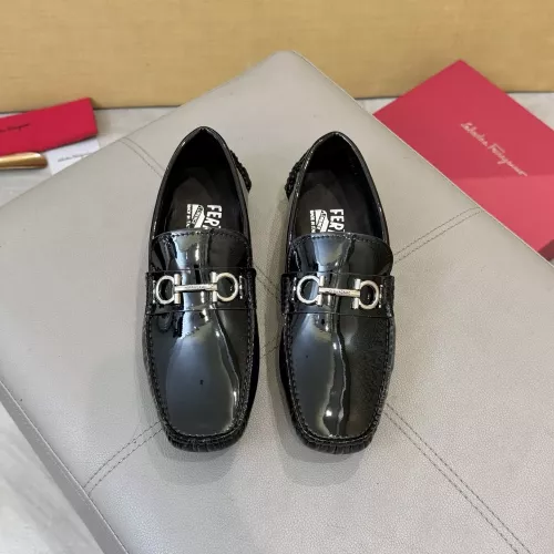 Replica Salvatore Ferragamo Leather Shoes For Men #1388083 $96.00 USD for Wholesale
