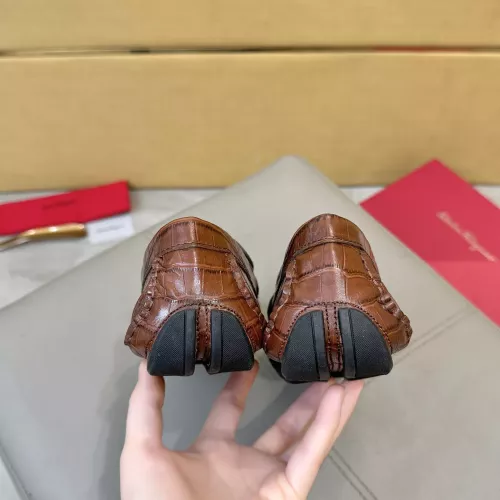 Replica Salvatore Ferragamo Leather Shoes For Men #1388086 $96.00 USD for Wholesale