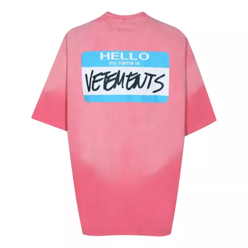 Replica VETEMENTS T-Shirts Short Sleeved For Unisex #1390234 $40.00 USD for Wholesale