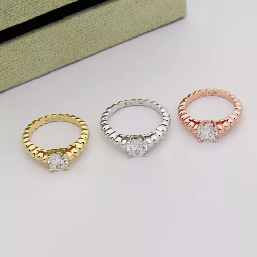 Replica Van Cleef & Arpels Rings In Rose Gold For Women #1390289 $25.00 USD for Wholesale