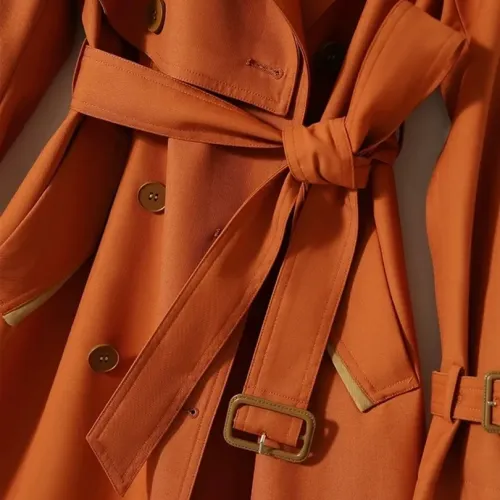 Replica Burberry Trench Coat Long Sleeved For Women #1391095 $132.00 USD for Wholesale