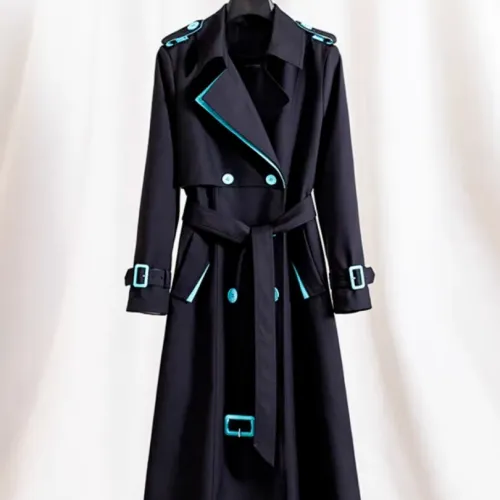 Burberry Trench Coat Long Sleeved For Women #1391097