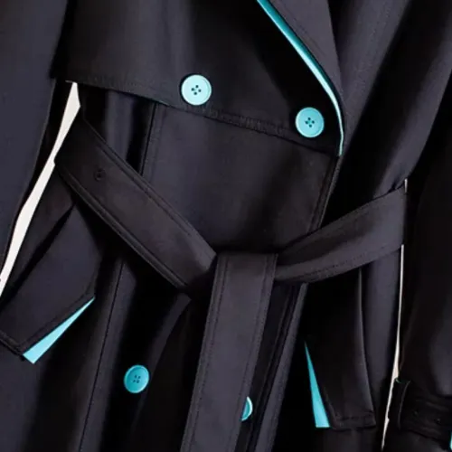 Replica Burberry Trench Coat Long Sleeved For Women #1391097 $132.00 USD for Wholesale