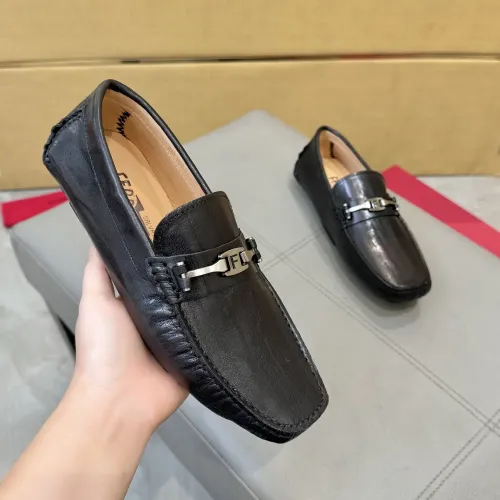 Replica Salvatore Ferragamo Leather Shoes For Men #1391721 $96.00 USD for Wholesale