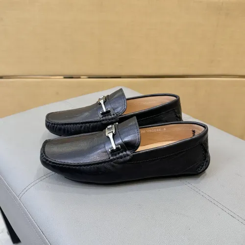 Replica Salvatore Ferragamo Leather Shoes For Men #1391721 $96.00 USD for Wholesale