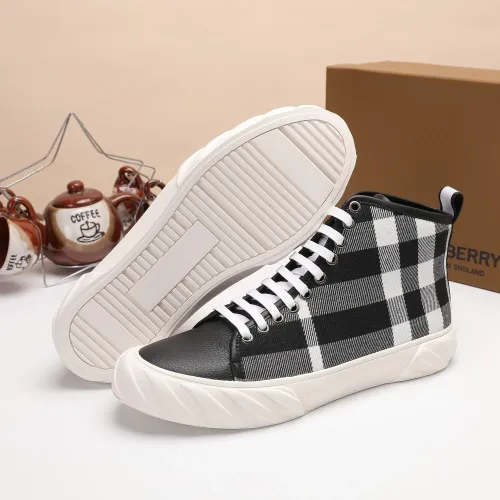 Replica Burberry High Tops Shoes For Men #1391796 $76.00 USD for Wholesale