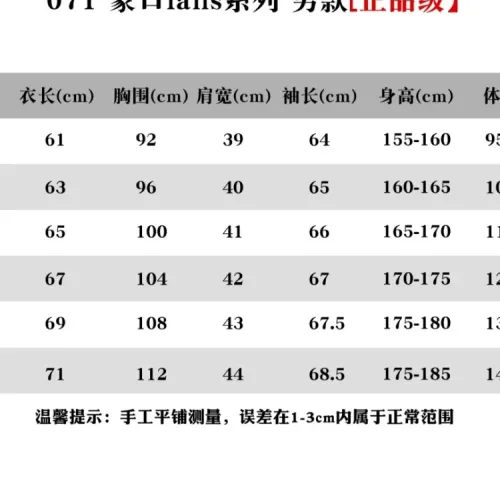 Replica Moncler Down Feather Coat Long Sleeved For Unisex #1391817 $130.00 USD for Wholesale