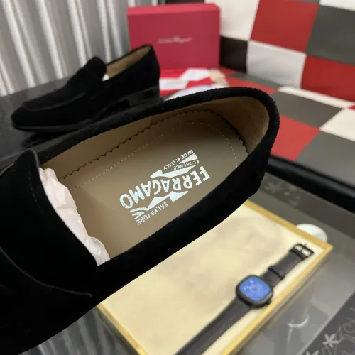 Replica Salvatore Ferragamo Leather Shoes For Men #1392086 $108.00 USD for Wholesale