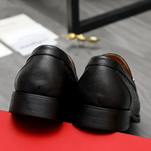 Replica Salvatore Ferragamo Leather Shoes For Men #1392091 $92.00 USD for Wholesale