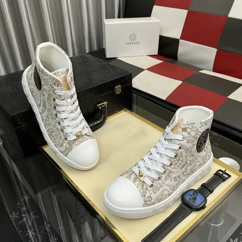 Replica Versace High Tops Shoes For Men #1392490 $80.00 USD for Wholesale