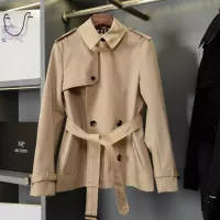 $162.00 USD Burberry Trench Coat Long Sleeved For Women #1387277