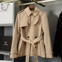 $162.00 USD Burberry Trench Coat Long Sleeved For Women #1387277