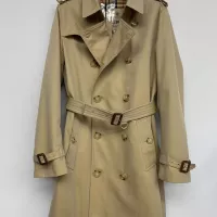 $185.00 USD Burberry Trench Coat Long Sleeved For Men #1387279