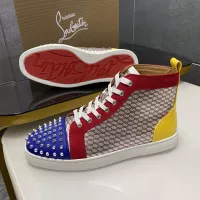 $98.00 USD Christian Louboutin High Top Shoes For Men #1388042