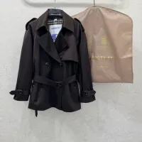 $165.00 USD Burberry Trench Coat Long Sleeved For Women #1390952