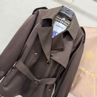 $165.00 USD Burberry Trench Coat Long Sleeved For Women #1390952