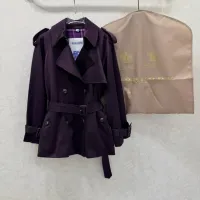 $165.00 USD Burberry Trench Coat Long Sleeved For Women #1390953