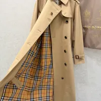 $190.00 USD Burberry Trench Coat Long Sleeved For Women #1390955