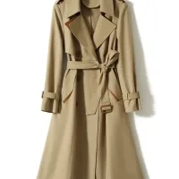 $132.00 USD Burberry Trench Coat Long Sleeved For Women #1391094