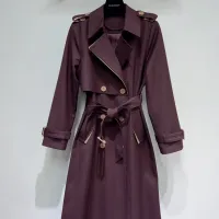 $132.00 USD Burberry Trench Coat Long Sleeved For Women #1391098