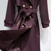 $132.00 USD Burberry Trench Coat Long Sleeved For Women #1391098