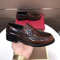 $100.00 USD Salvatore Ferragamo Leather Shoes For Men #1391771