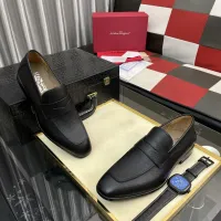 $108.00 USD Salvatore Ferragamo Leather Shoes For Men #1392075