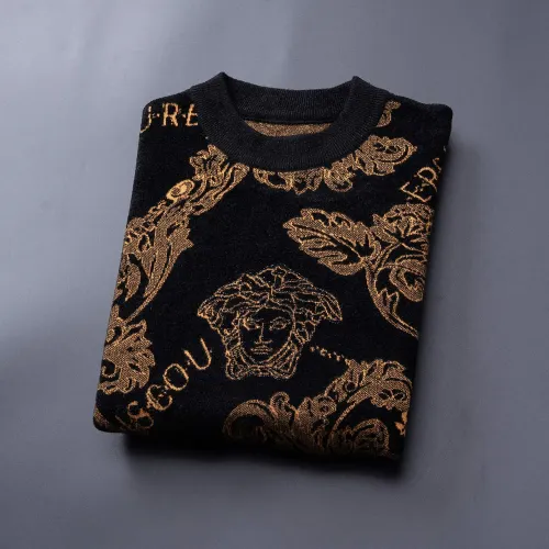 Replica Versace Sweaters Long Sleeved For Men #1393269 $48.00 USD for Wholesale