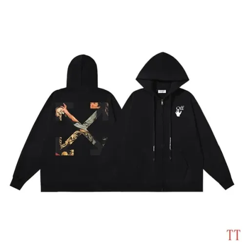 Replica Off-White Hoodies Long Sleeved For Unisex #1396312 $60.00 USD for Wholesale