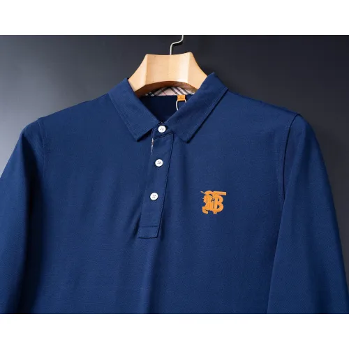 Replica Burberry T-Shirts Long Sleeved For Men #1396480 $52.00 USD for Wholesale