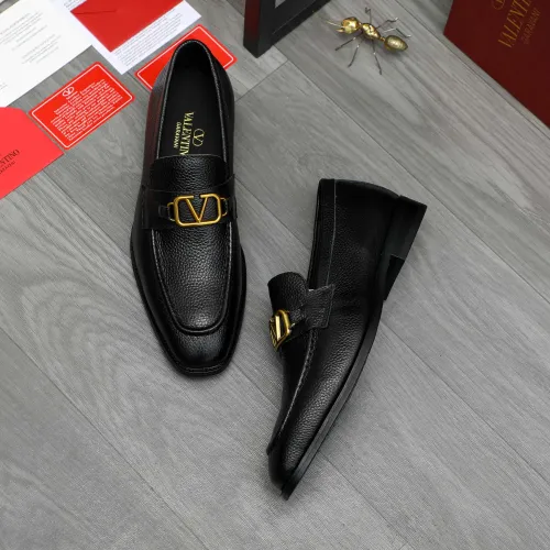 Replica Valentino Leather Shoes For Men #1399068 $85.00 USD for Wholesale