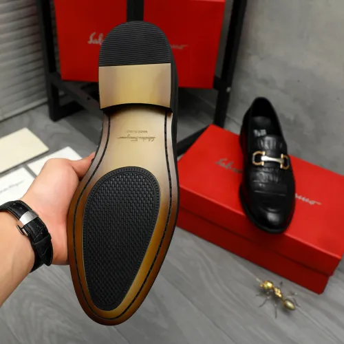 Replica Salvatore Ferragamo Leather Shoes For Men #1399117 $82.00 USD for Wholesale