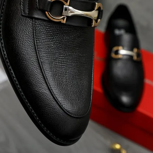 Replica Salvatore Ferragamo Leather Shoes For Men #1399124 $82.00 USD for Wholesale