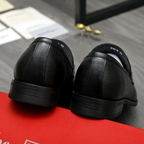 Replica Salvatore Ferragamo Leather Shoes For Men #1399124 $82.00 USD for Wholesale