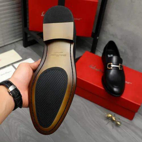 Replica Salvatore Ferragamo Leather Shoes For Men #1399127 $82.00 USD for Wholesale