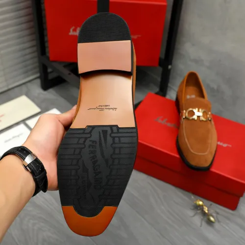 Replica Salvatore Ferragamo Leather Shoes For Men #1399134 $80.00 USD for Wholesale